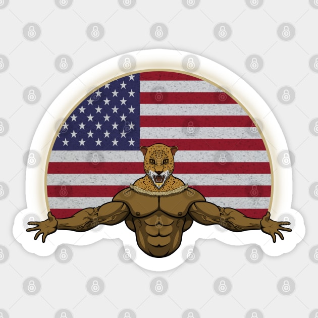 Cheetah USA Sticker by RampArt